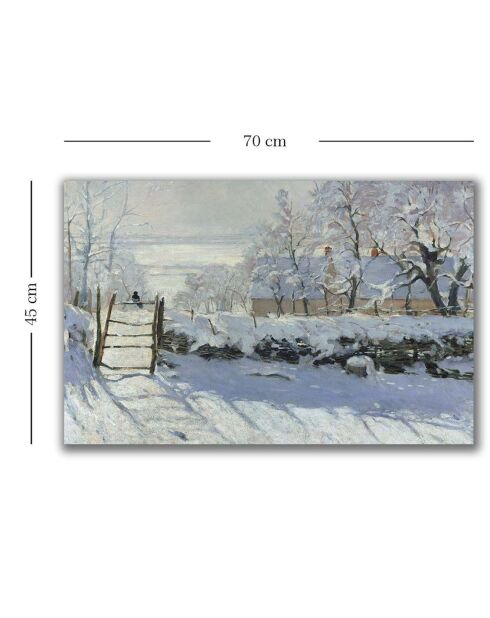 Peinture sur toile Reproduction Claude Monet multicolore - 45x70 cm