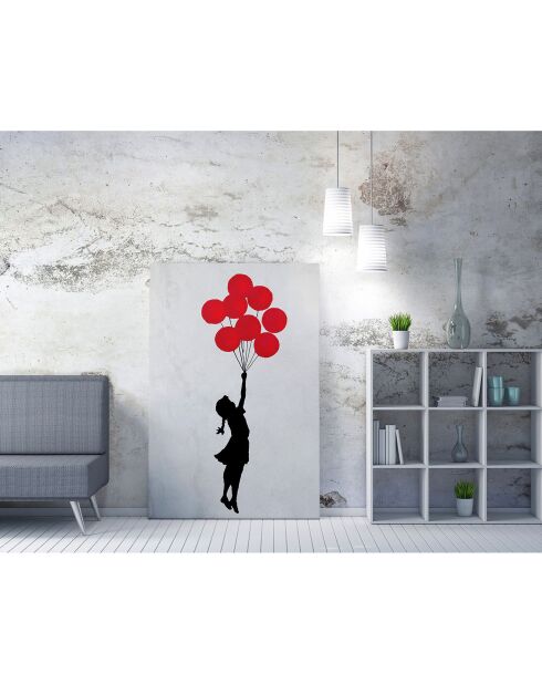 Toile sur toile Reproduction Banksy multicolore - 50x70 cm