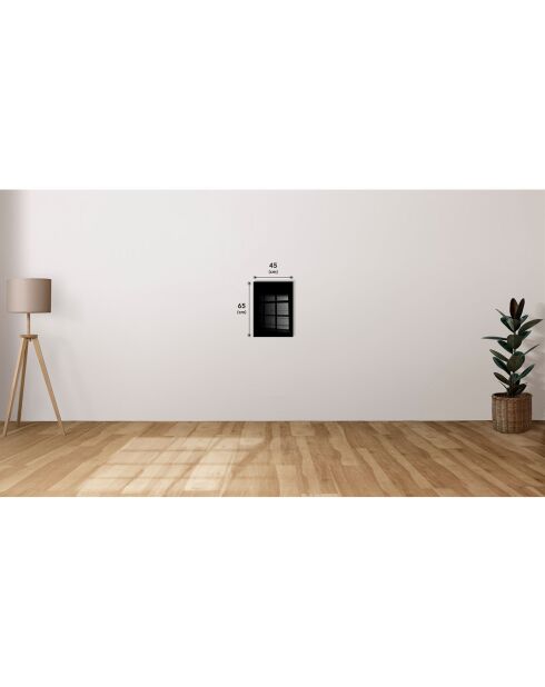 Peinture décorative en verre trempé multicolore - 45 x 65 cm