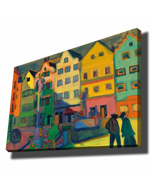 Peinture sur toile Reproduction Vassily Kandinsky multicolore - 70x100 cm