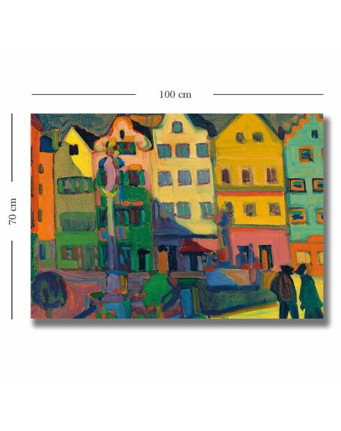 Peinture sur toile Reproduction Vassily Kandinsky multicolore - 70x100 cm