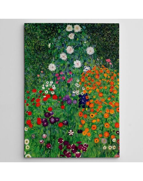 Canvas op doek reproductie Gustav Klimt veelkleurig - 50x70 cm