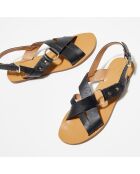 Sandales en Cuir Tess noires