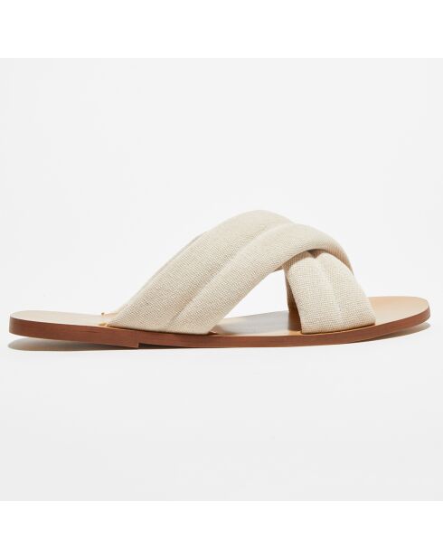 Muiltjes van natuurlijke geel-witte stof