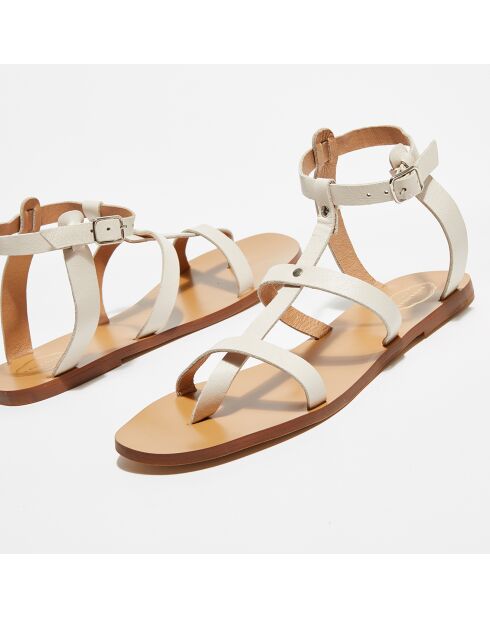 Sandalen van natuurlijk Ivy leer