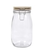 Bocal de conservation couvercle bambou transparent - 1.5 L