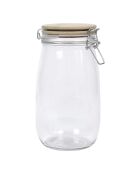 Bocal de conservation couvercle bambou transparent - 1.5 L