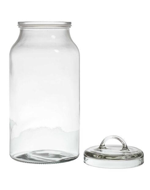 Bocal en verre avec couvercle transparent - 2.7 L