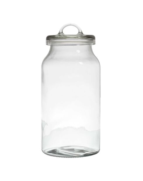 Bocal en verre avec couvercle transparent - 2.7 L