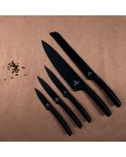 Couteau lame 12 cm noir - 24 cm