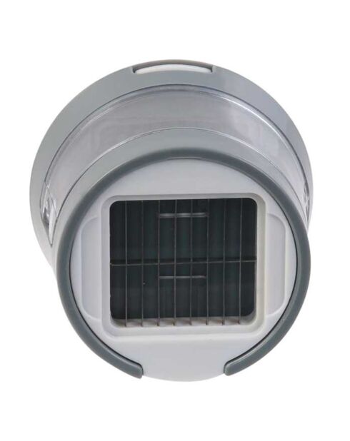 Pressa per aglio con serbatoio in colori casuali bordeaux/grigio/bianco - 6,3x7,5 cm