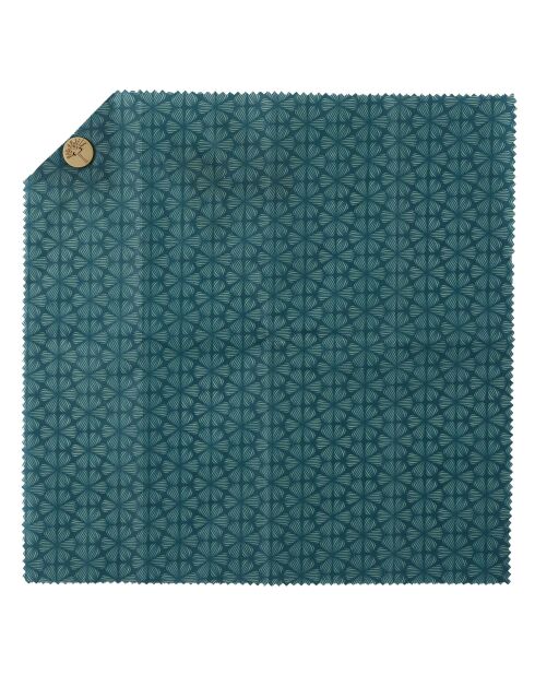 Emballage alimentaire cire abeille à bouton coloris aléatoire jaune/vert/bleu - 33x33 cm