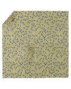 Emballage alimentaire cire abeille à bouton coloris aléatoire jaune/vert/bleu - 33x33 cm