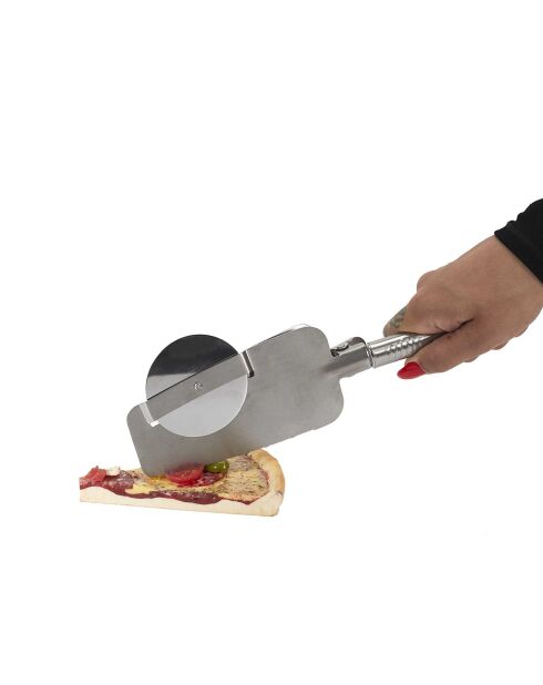 Coupe pizza 4 en 1 gris - 28x8.8 cm