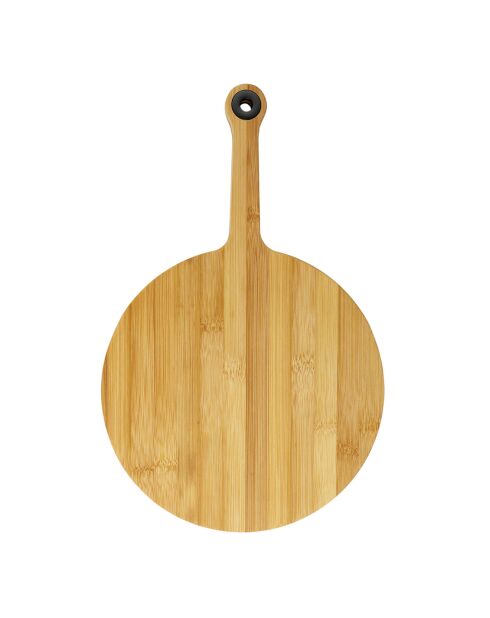 Planche à découper ronde marron/noir - 37.5x24 cm