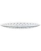 Plat de service Mirage coloris aléatoire transparent/gris/noir - D.31 cm