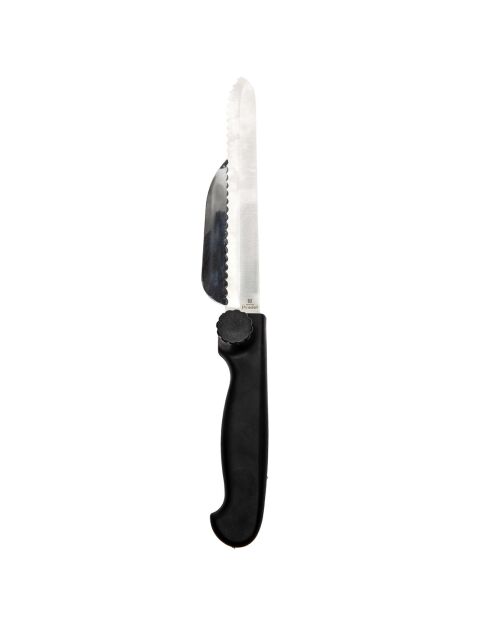 Couteau à trancher épaisseur réglable noir - 32.5 cm