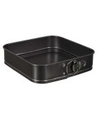 Moule patisserie carré avec charnière gris - 27x6.5x26 cm