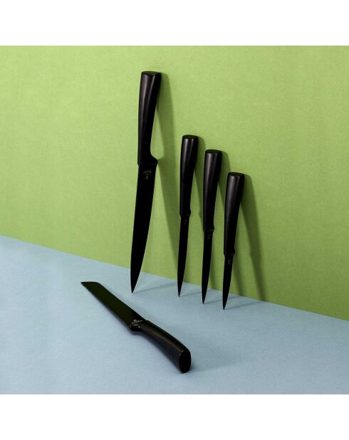 Couteau à pain lame 20 cm noir - 33 cm