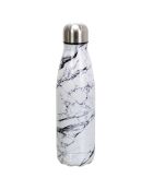 Gourde isotherme marbrée marbre blanc/gris - 50 cl