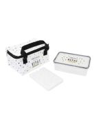 Lunch bag avec lunch box et pain de glace blanc - 22x23.7x15 cm