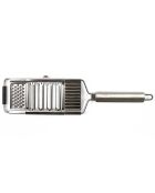 Râpe à legumes avec 3 lames amovibles grise - 38.5x8.5 cm