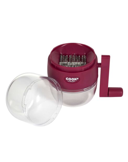 Handmatige versnipperaar voor gedroogd fruit in willekeurige kleuren grijs/bordeaux - 10x15x15,5 cm