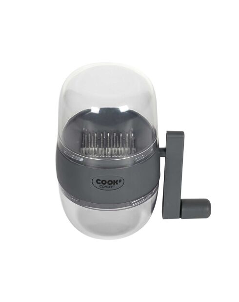 Handmatige versnipperaar voor gedroogd fruit in willekeurige kleuren grijs/bordeaux - 10x15x15,5 cm