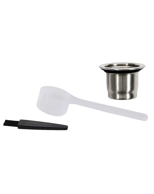 Graue, wiederverwendbare Kapsel von Nespresso, 3,7 x 2,7 cm