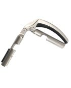 Pince tire-bouchon vin petillant gris/noir - 7.4x3.8x14 cm