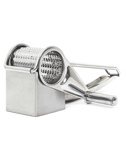 Rape à fromage à manivelle gris - 20x8x6 cm