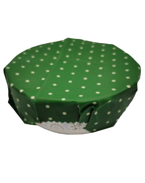3 Emballages alimentaire cire abeille coloris aléatoire vert/ivoire - 35x35 cm