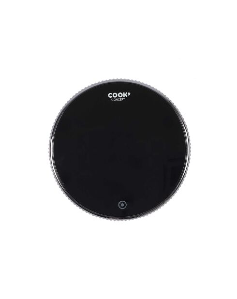 Minuteur électronique rotatif noir - D.7.8 cm