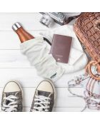 Coffret bouteille isotherme effet bois multicolore - 50 cl