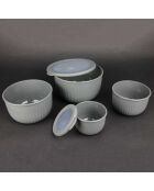 4 Boîtes de conservation gris - 23.5x13x22.5 cm