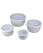 4 Boîtes de conservation gris - 23.5x13x22.5 cm