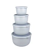 4 Boîtes de conservation gris - 23.5x13x22.5 cm