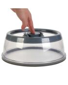 Vacuümbel transparant/grijs - 25x10x25 cm