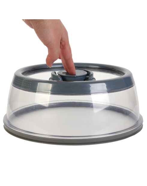 Vacuümbel transparant/grijs - 25x10x25 cm