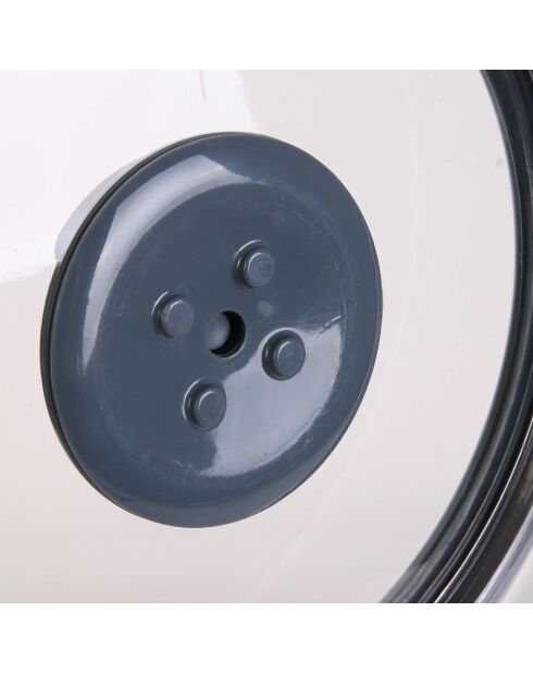 Vacuümbel transparant/grijs - 25x10x25 cm