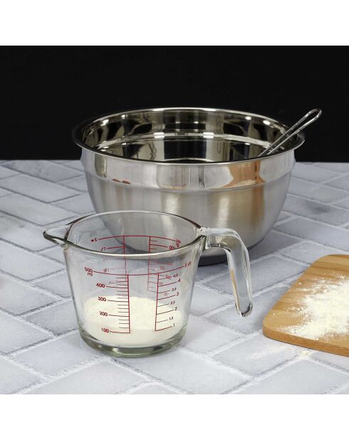 3 Bols patissier antiderapant gris - 26x10.5x26 cm
