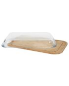 Boîte avec support en bambou verre - 41.4x5.7x25.5 cm