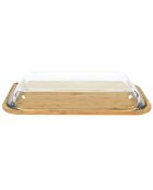 Boîte avec support en bambou verre - 41.4x5.7x25.5 cm