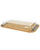 Boîte avec support en bambou verre - 41.4x5.7x25.5 cm
