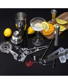Set da cocktail grigio/trasparente - 15 pezzi