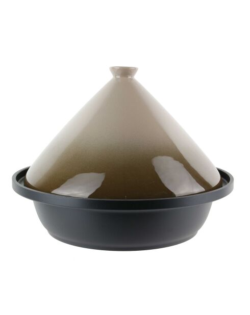 Plat tajine induction taupe - 30.2x23.5 cm
