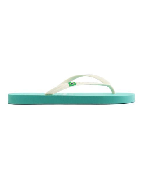 Tongs Classic Combi vert/blanc