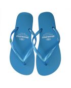 Klassieke blauwe teenslippers Pearl W