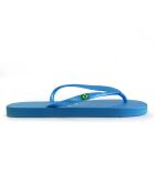 Klassieke blauwe teenslippers Pearl W