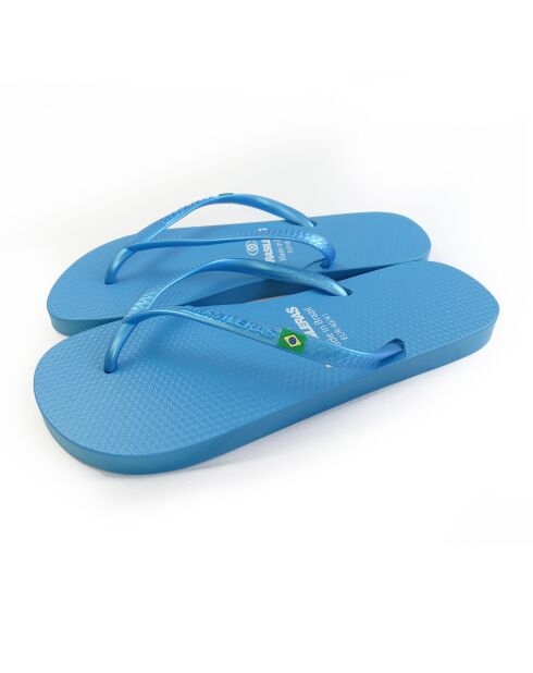 Klassieke blauwe teenslippers Pearl W